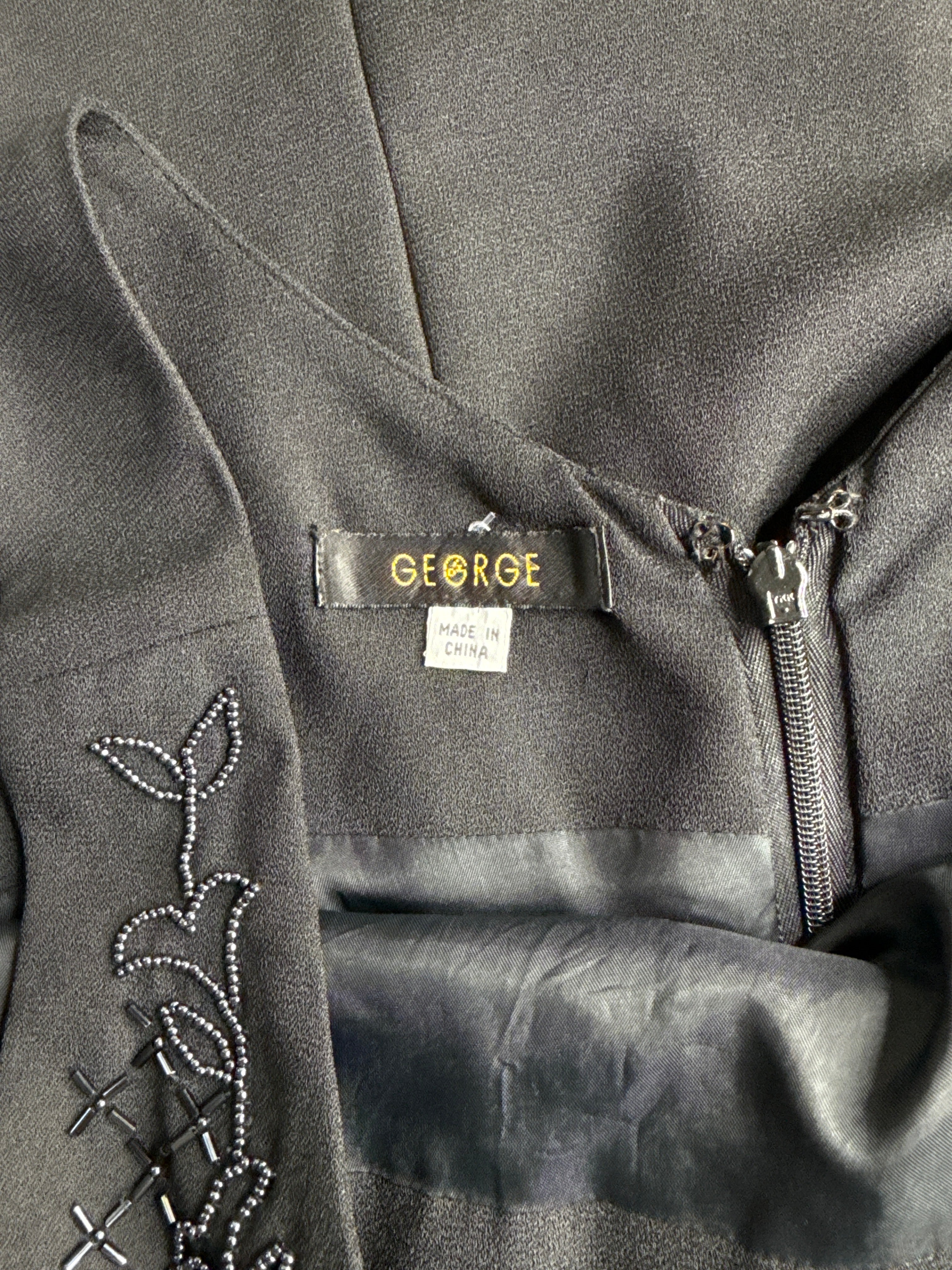 George Black Embellished Dress (UK 12 / L)