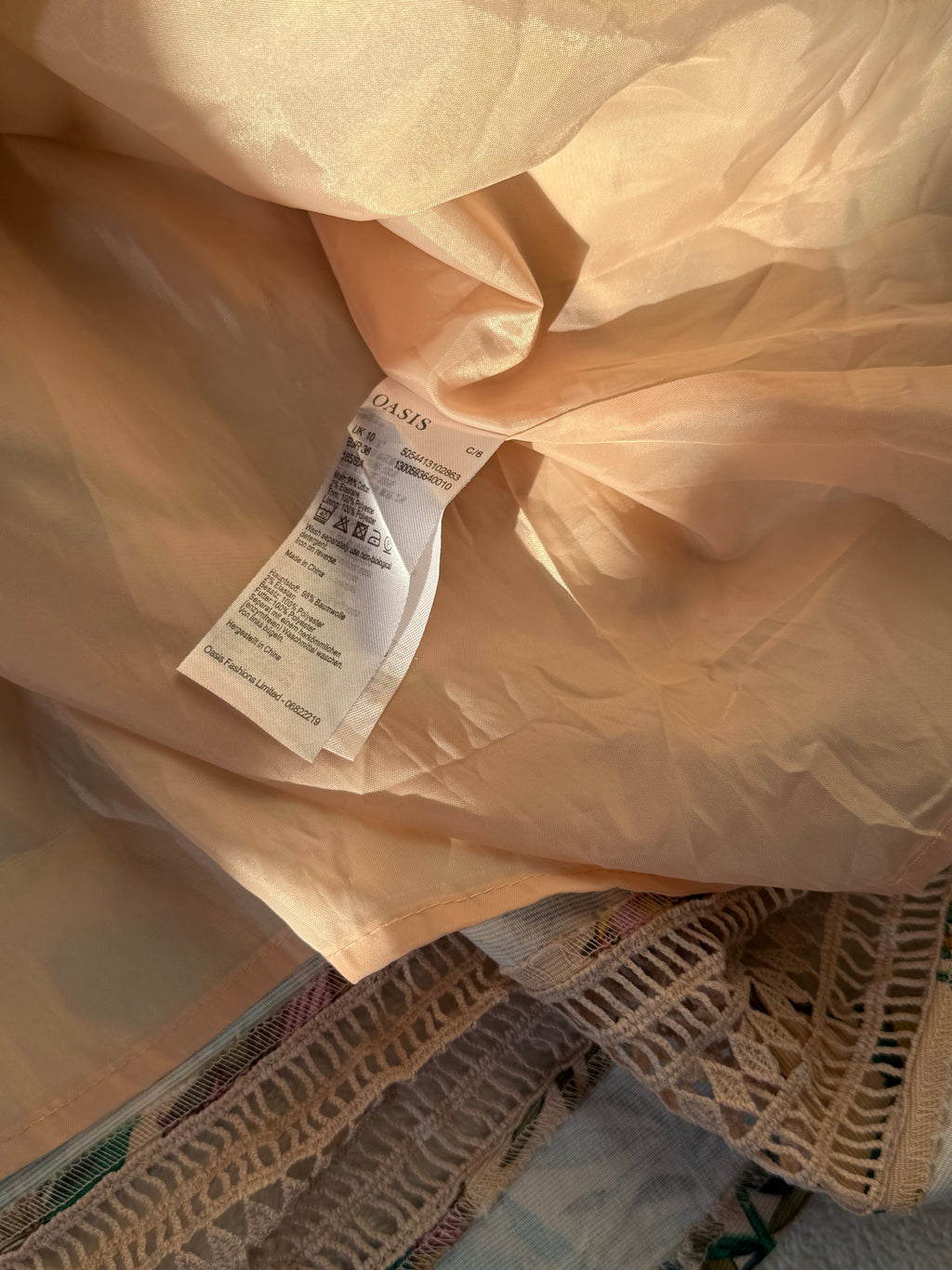 V&A by Oasis Chinoiserie Bird Print Midi Dress | UK 10