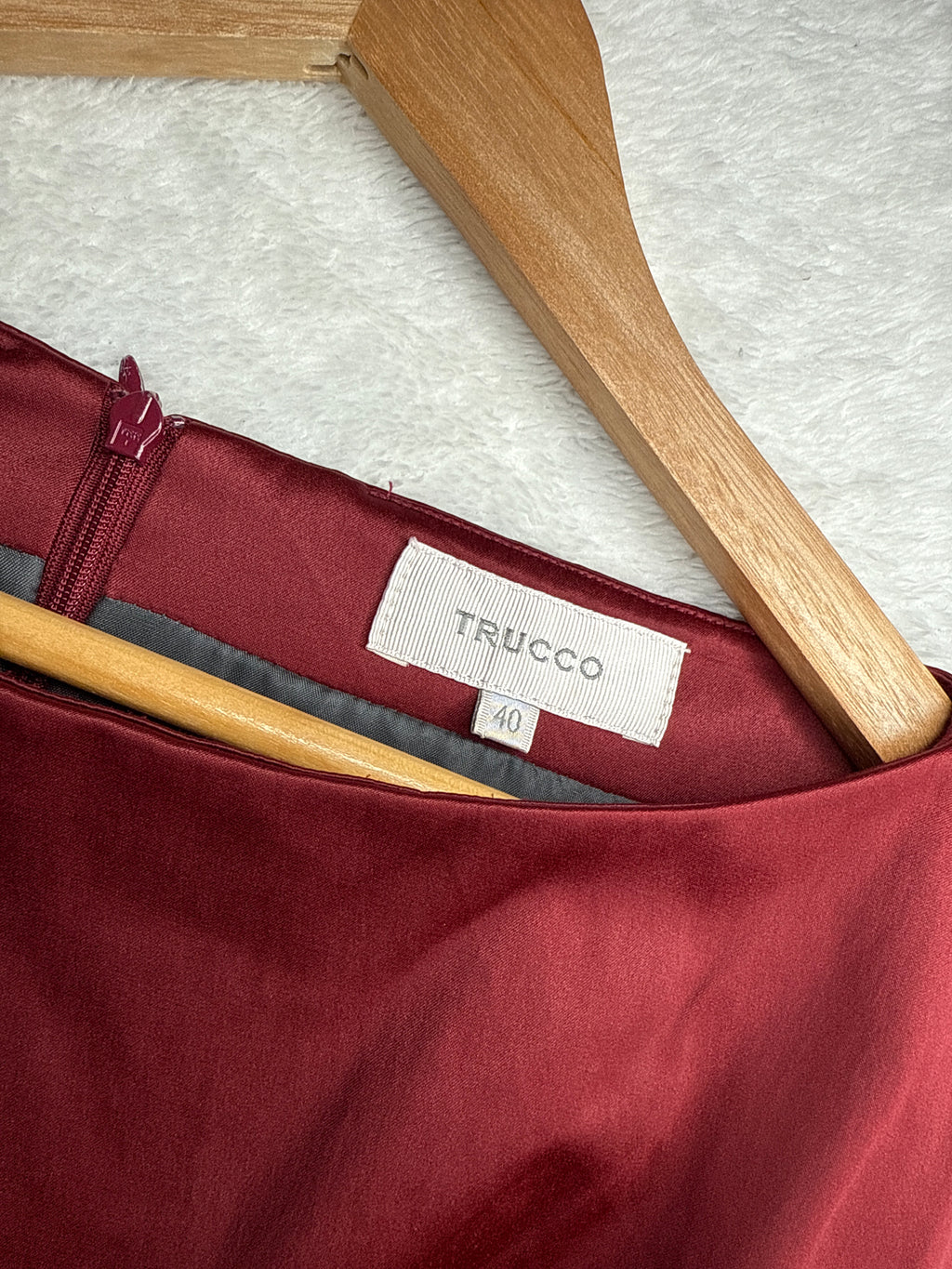 Trucco Maroon & Gray Color-Block Dress (EU 40 / Large)