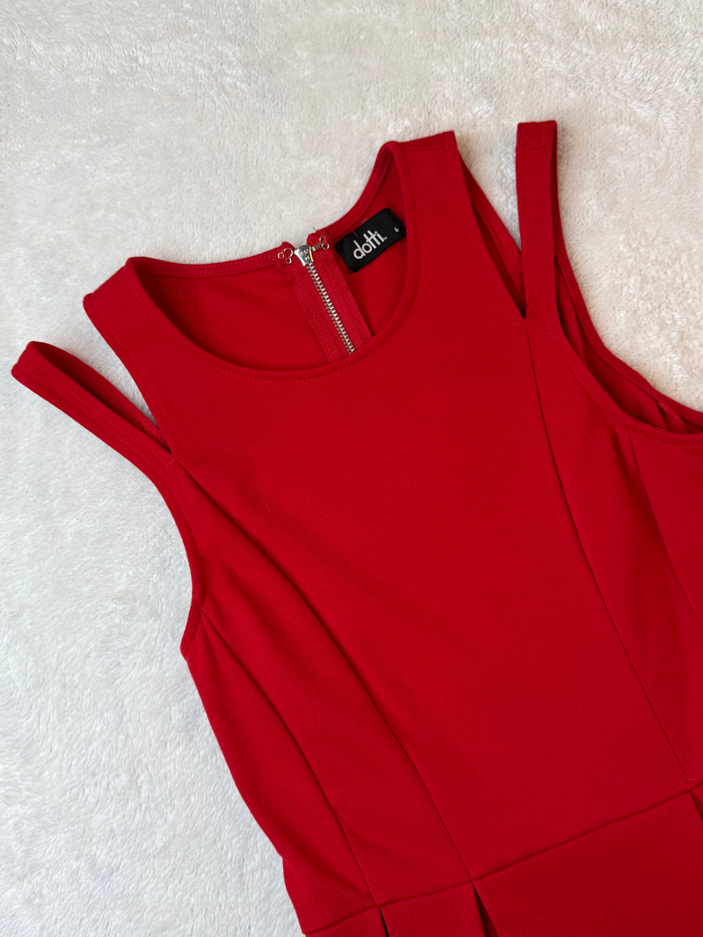 Dotti Red Skater Mini Dress  | UK 6