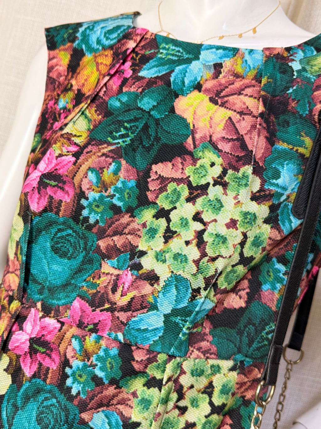 Darling Alice Jade Floral Tapestry Fitted Mini Dress – Size M / UK 10 | NWT