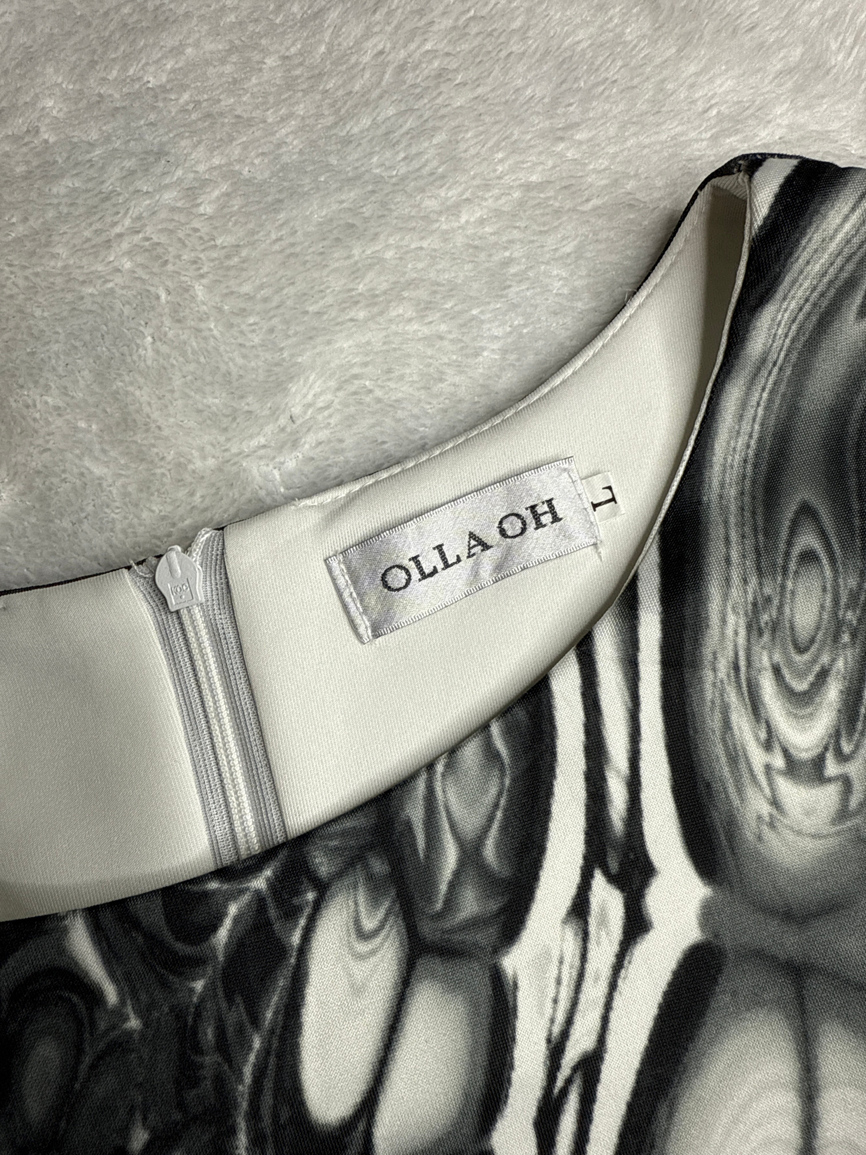 Abstract Swirl Sleeveless Dress (Large)