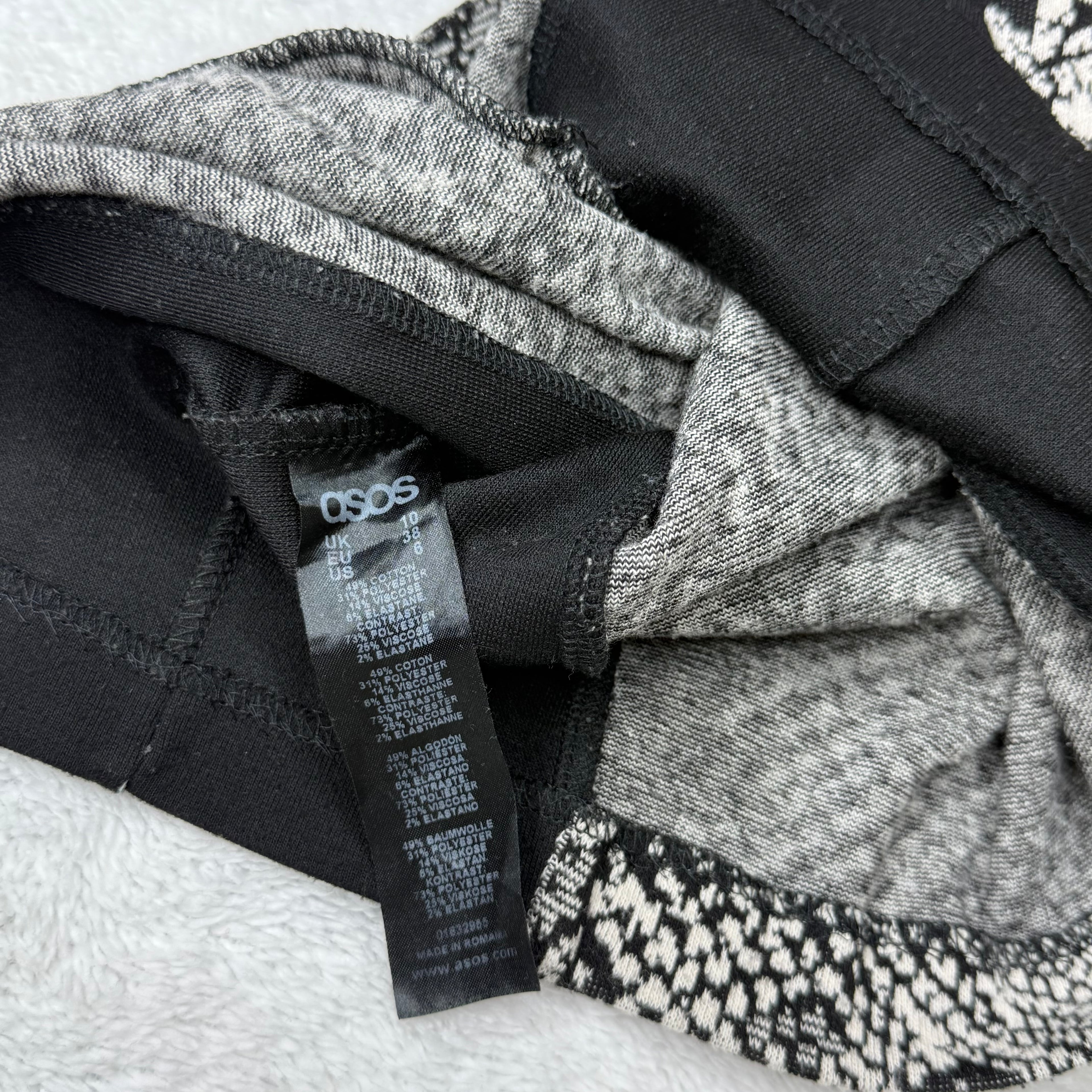 ASOS Snakeskin Print Sheath Dress | UK 10 (XS - S)