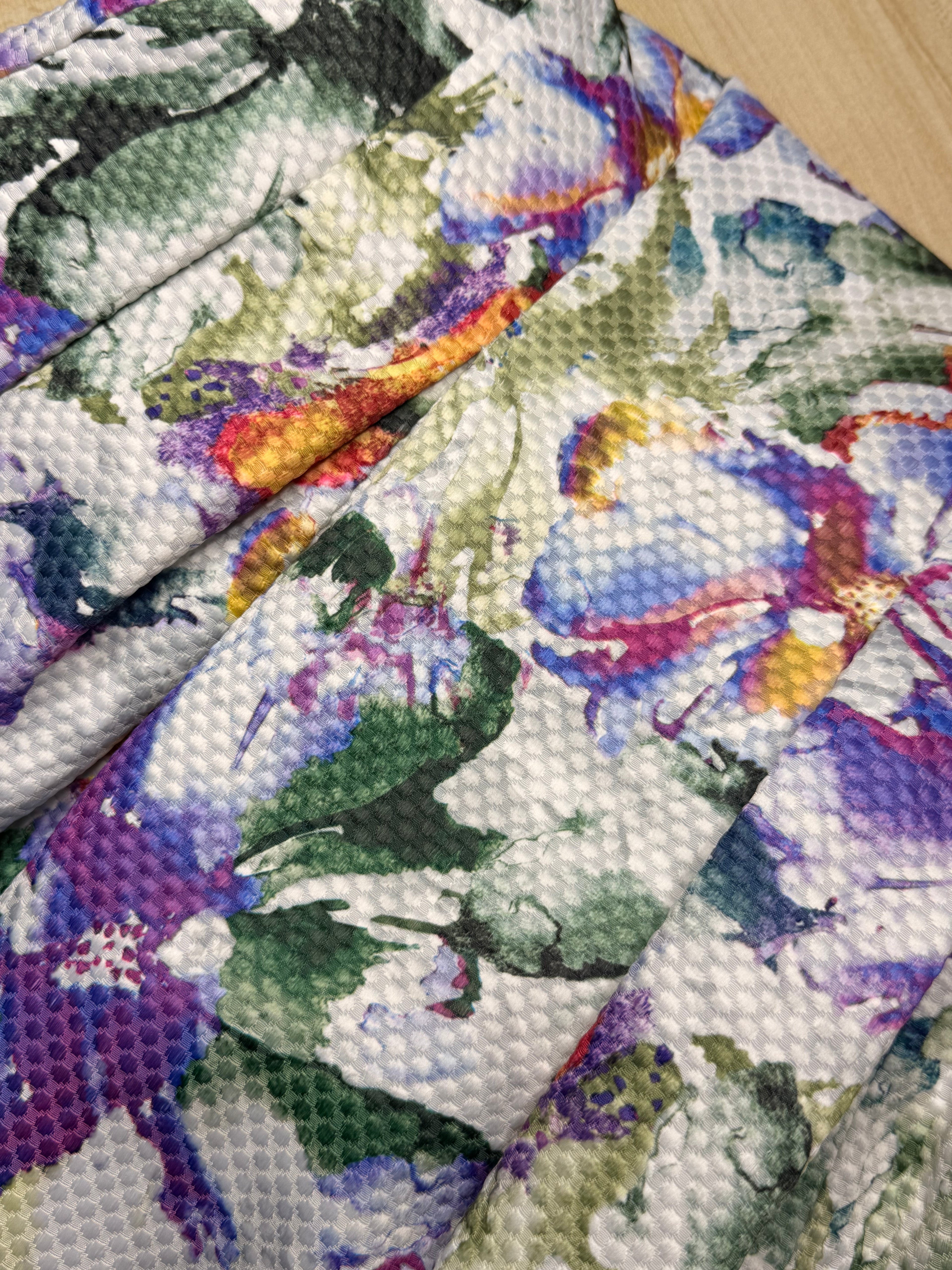 H&M Vibrant Floral Print Skater Dress (Size XS / EUR 34 / US 4)
