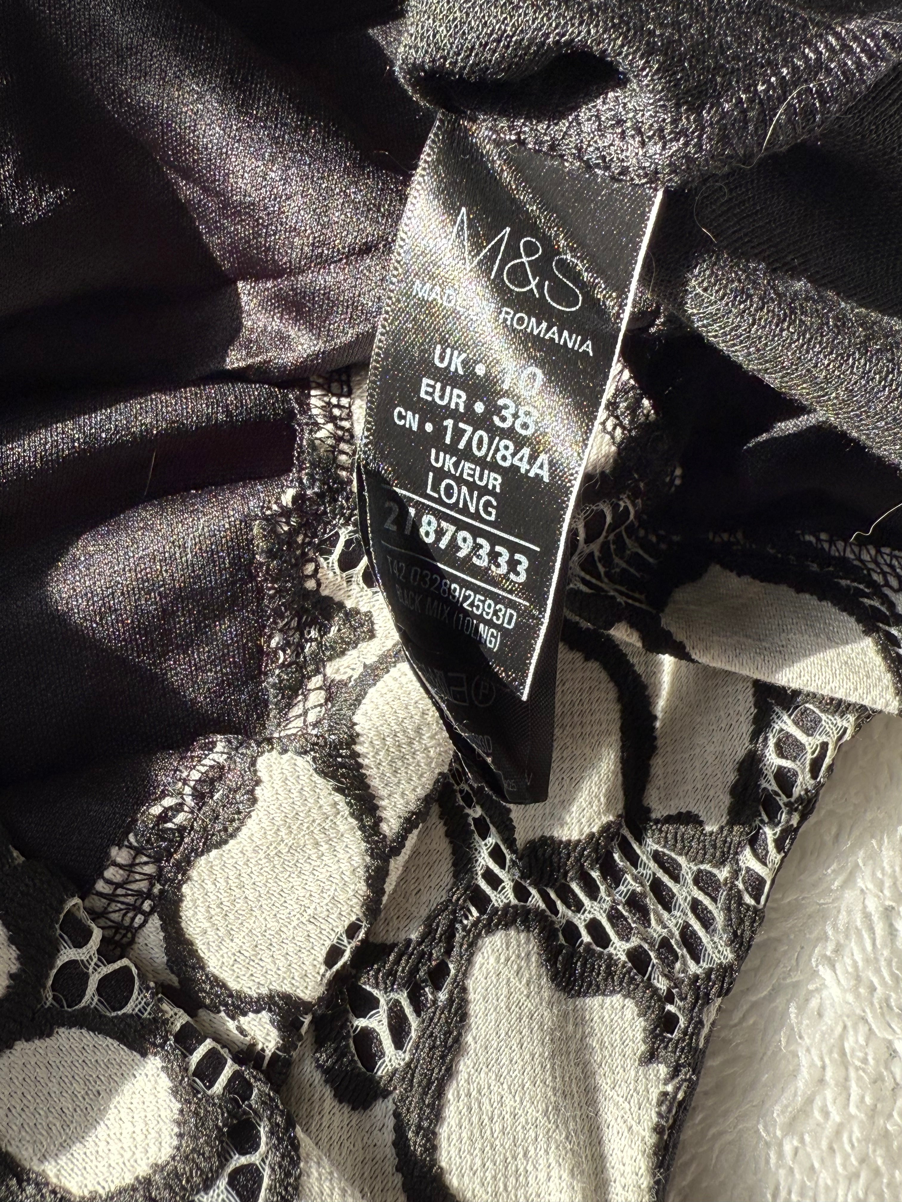 WITH TAG Classic M&S (Marks & Spencer) Floral Bodycon Dress - UK 10