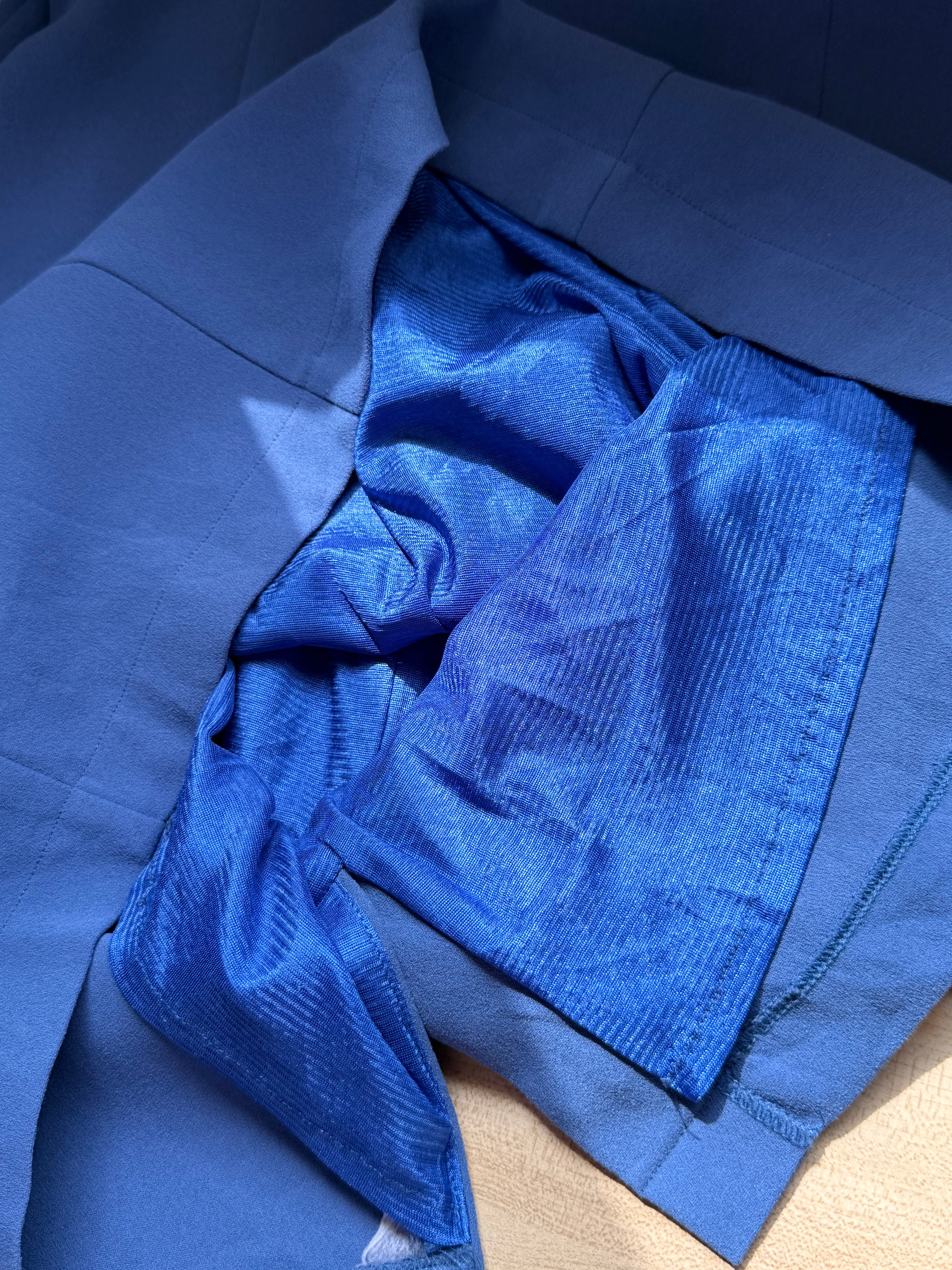 Cornflower Blue Sleeveless Sheath Dress – Size L | Elegant Work & Occasion Dress