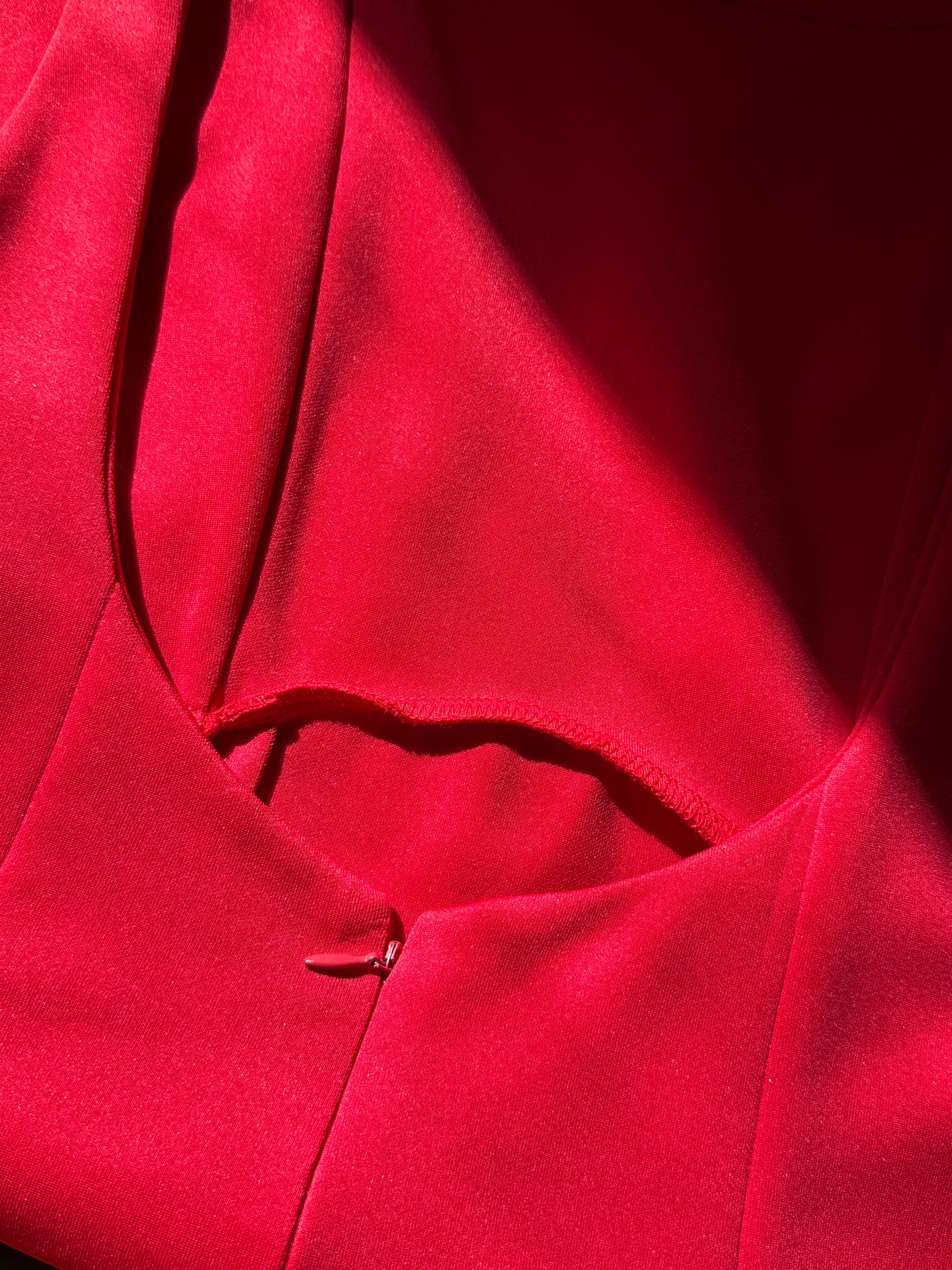 Bold Red Preloved Backless Mini Dress - Size M | UAE Party Wear