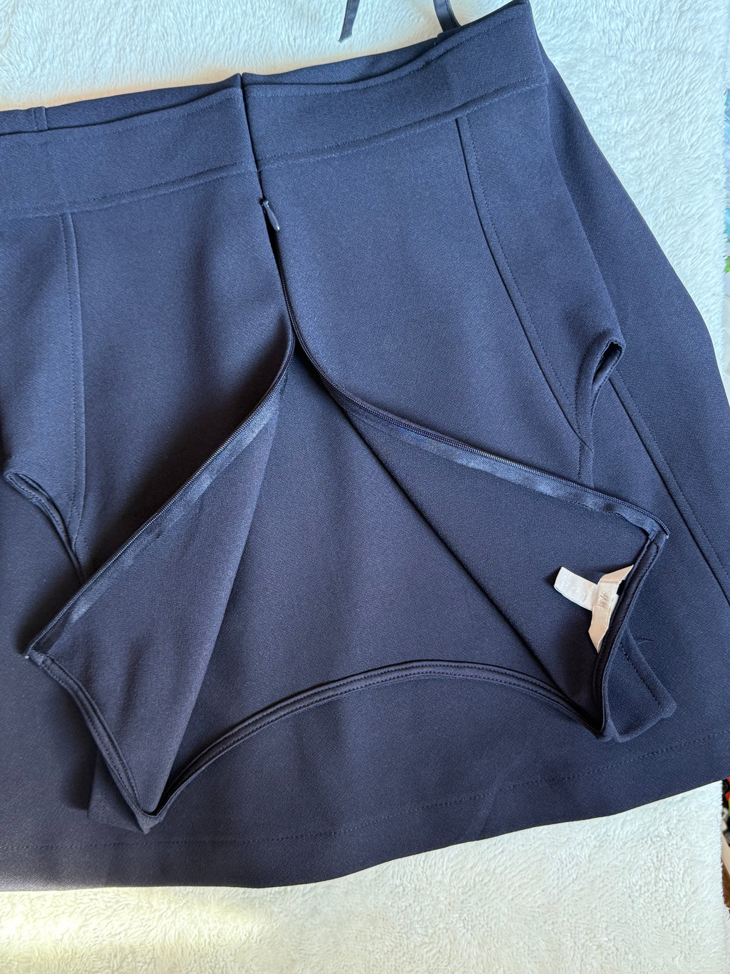 H&M Navy Blue Sleeveless A-Line Dress (Size S)