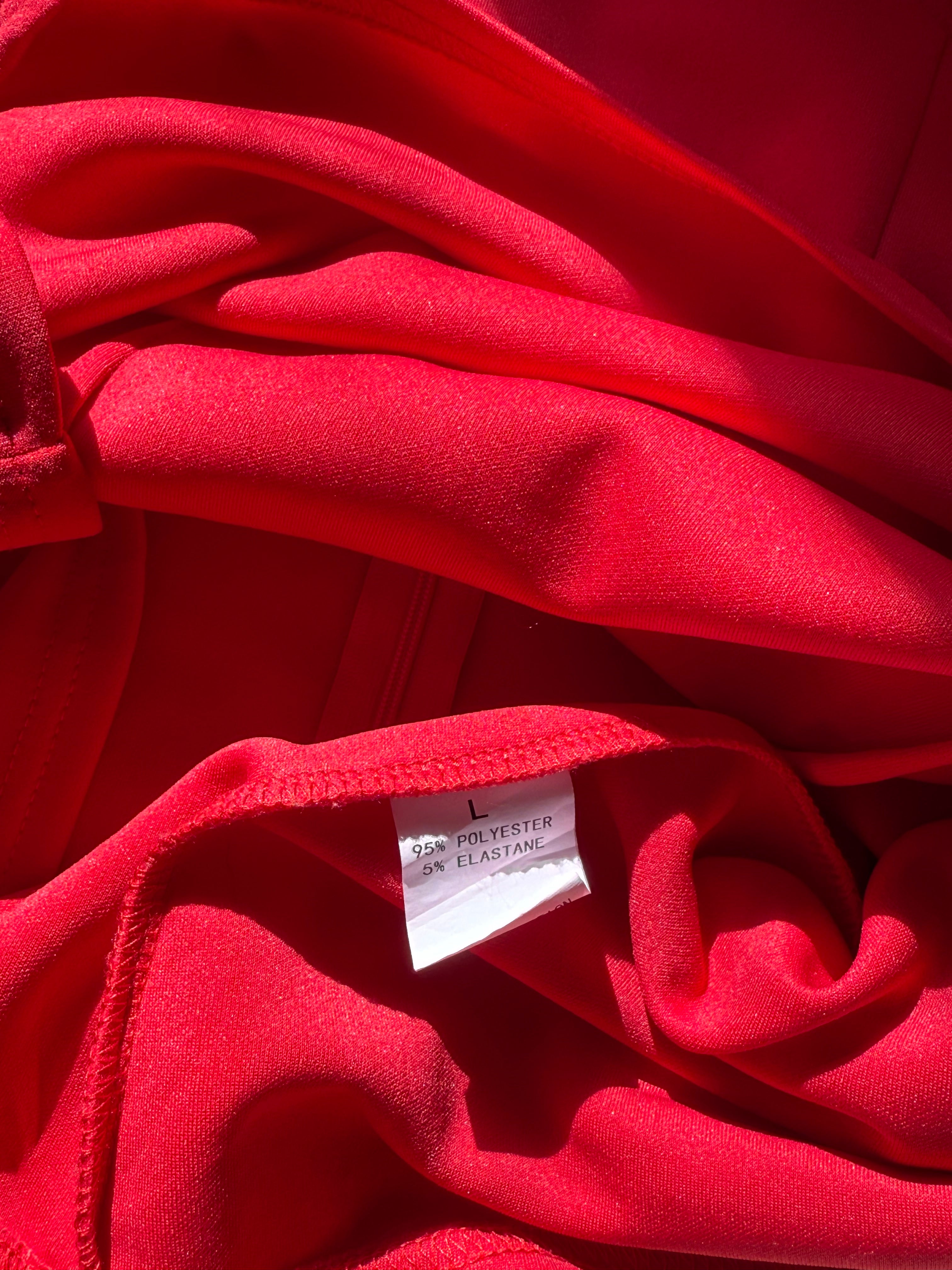 Bold Red Preloved Backless Mini Dress - Size M | UAE Party Wear