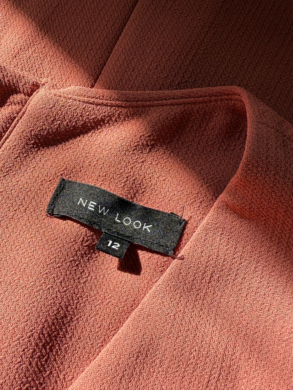 Stylish Preloved NEW LOOK V-Neck Shift Dress with Pockets - UK 12