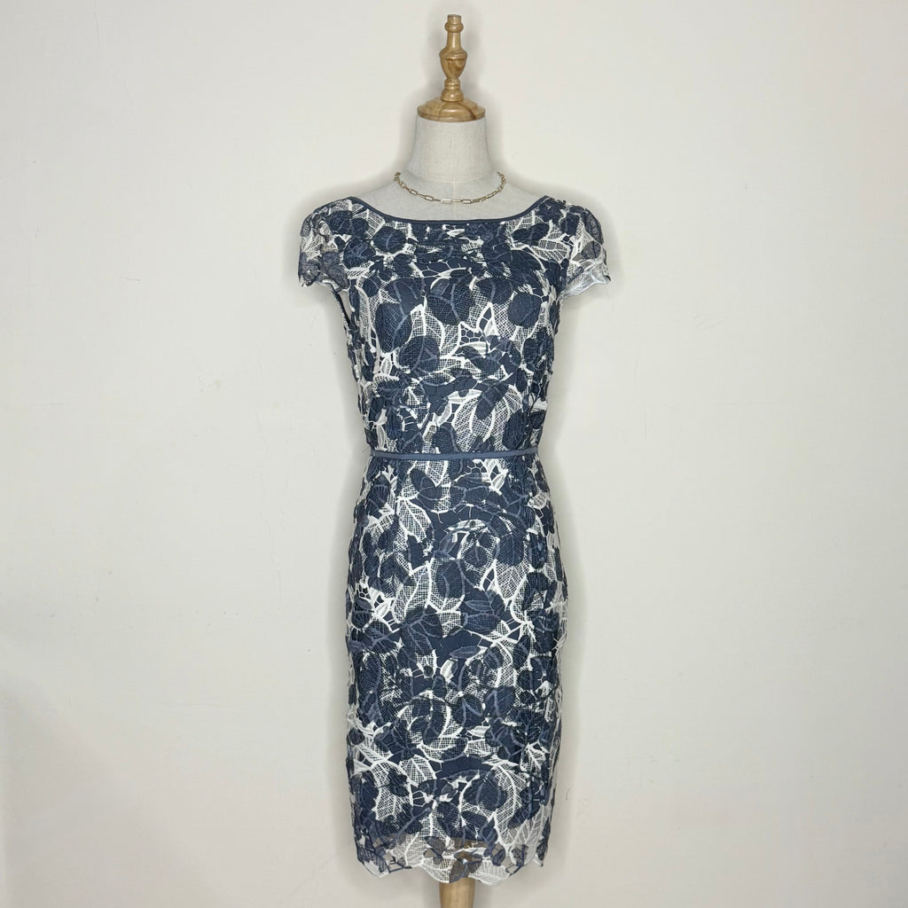 Esprit Navy & White Lace Sheath Dress