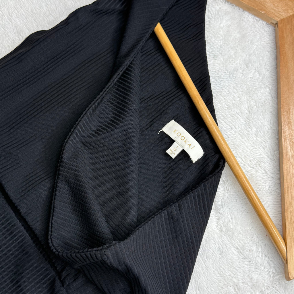 Kookai Black Cut-out Midi Dress