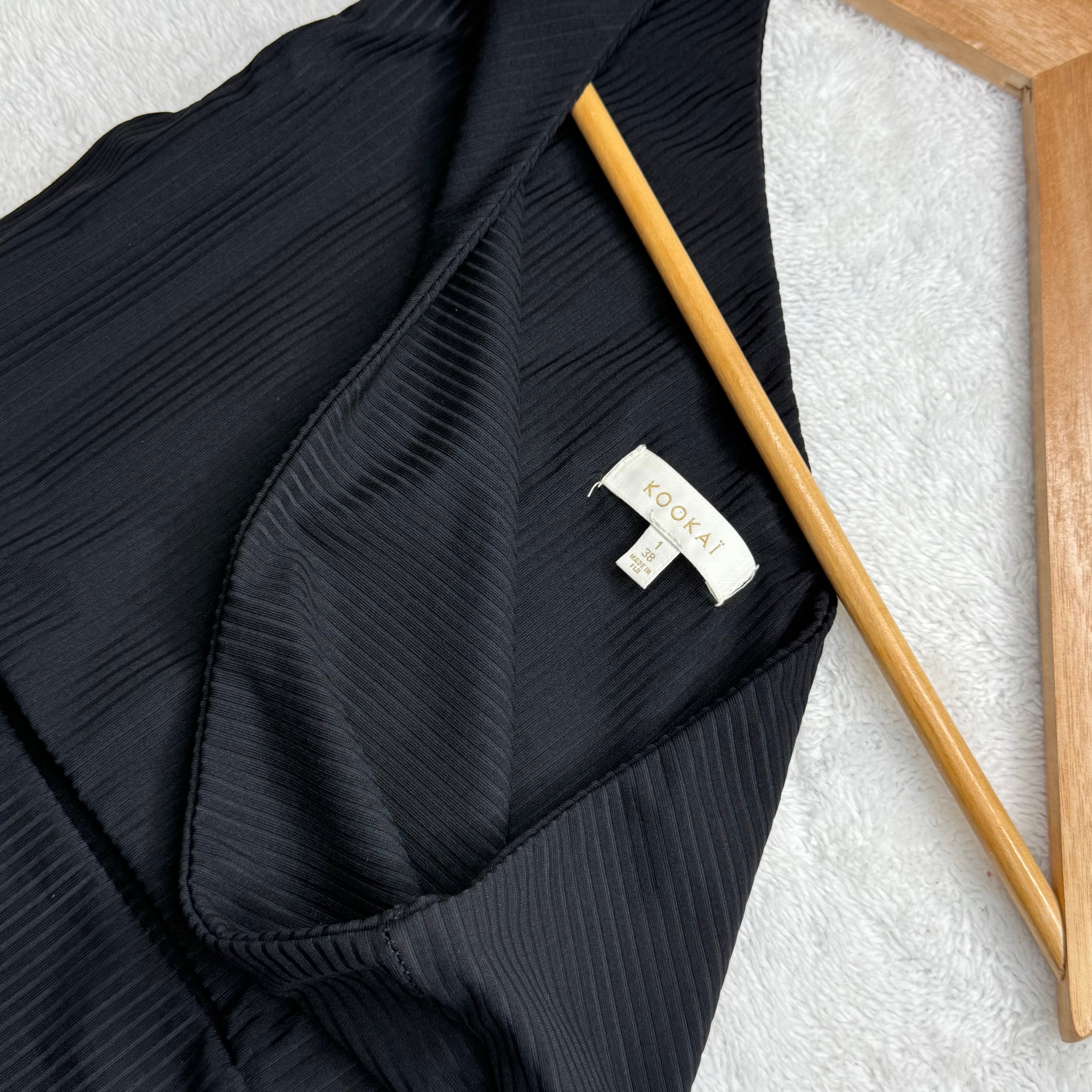 Kookai Black Cut-out Midi Dress
