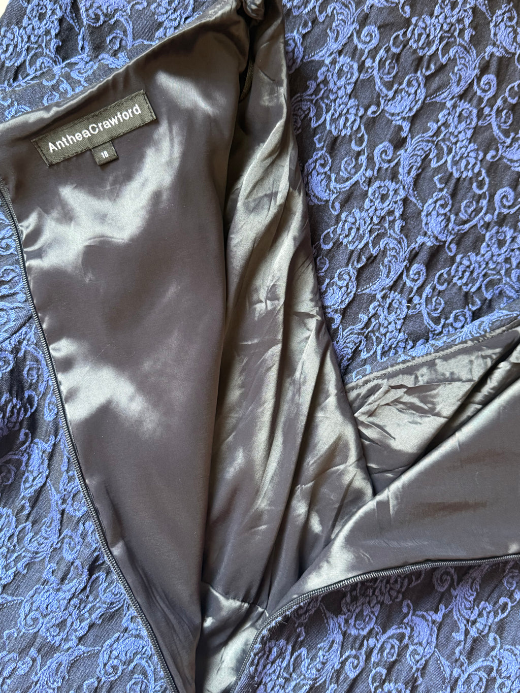 Anthea Crawford Plus Size Blue Wrap Dress (UK 18)