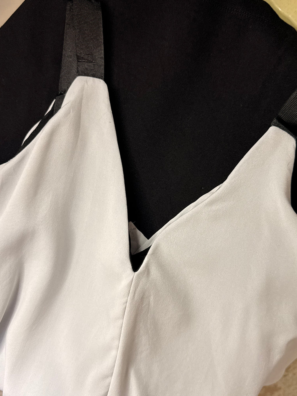 Zara Trafaluc Monochrome Asymmetric Chiffon Layered Mini Dress – Size S / UK 8 | Small