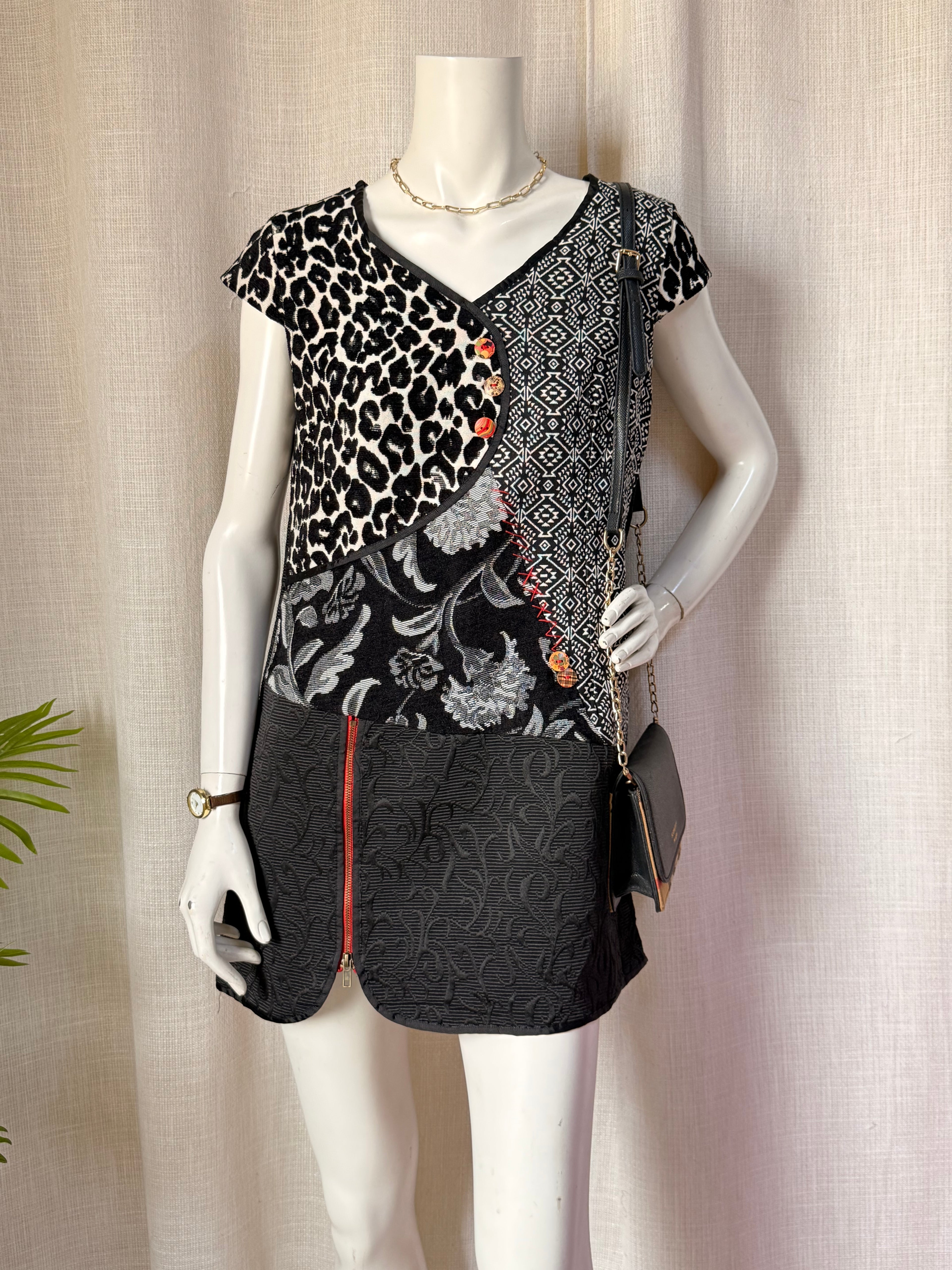 Joe Browns Quirky Patchwork Tunic Dress | UK 8 - WITH TAGS