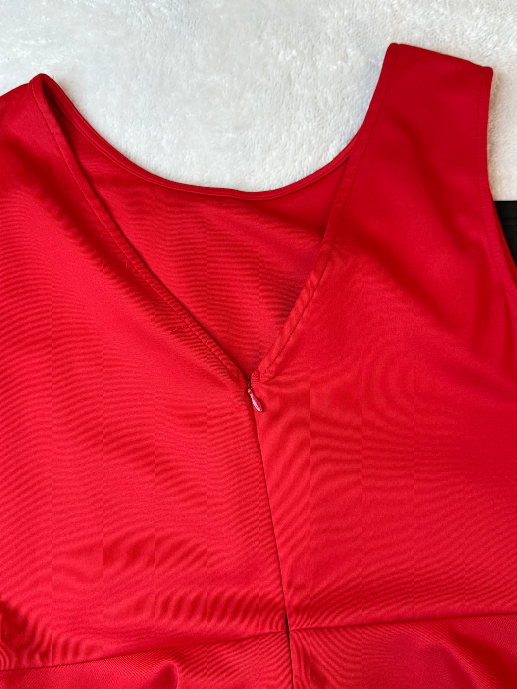 Jolie Moi Black & Red Lace Peplum Dress | UK 16