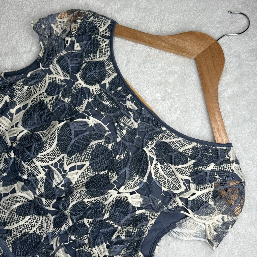 Esprit Navy & White Lace Sheath Dress