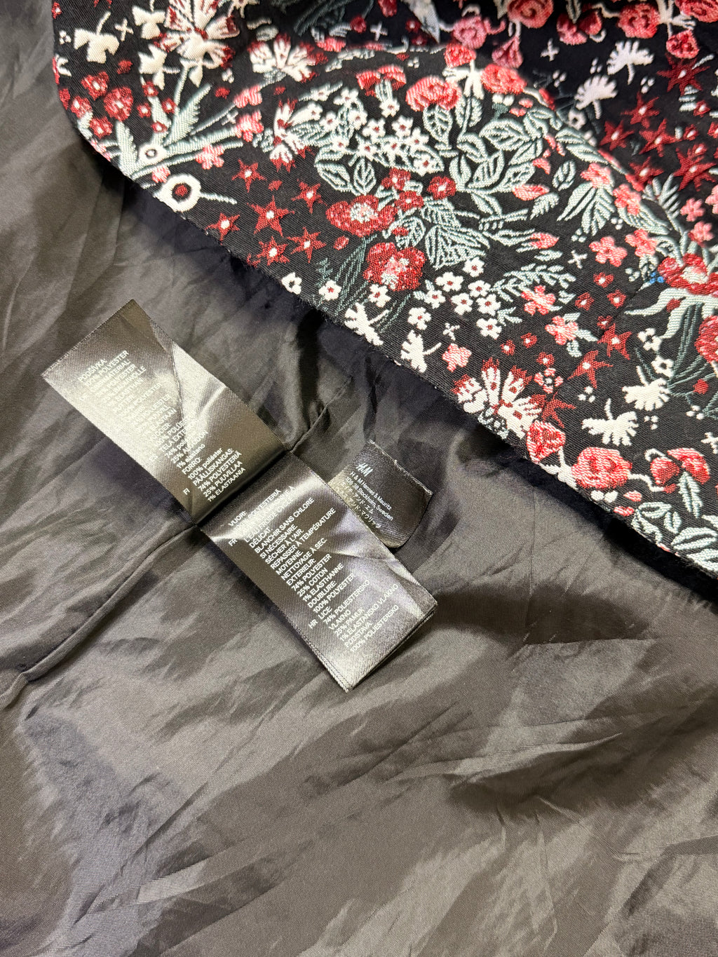 H&M Floral Brocade Tapestry Sleeveless Mini Dress - Size US 14 - Large