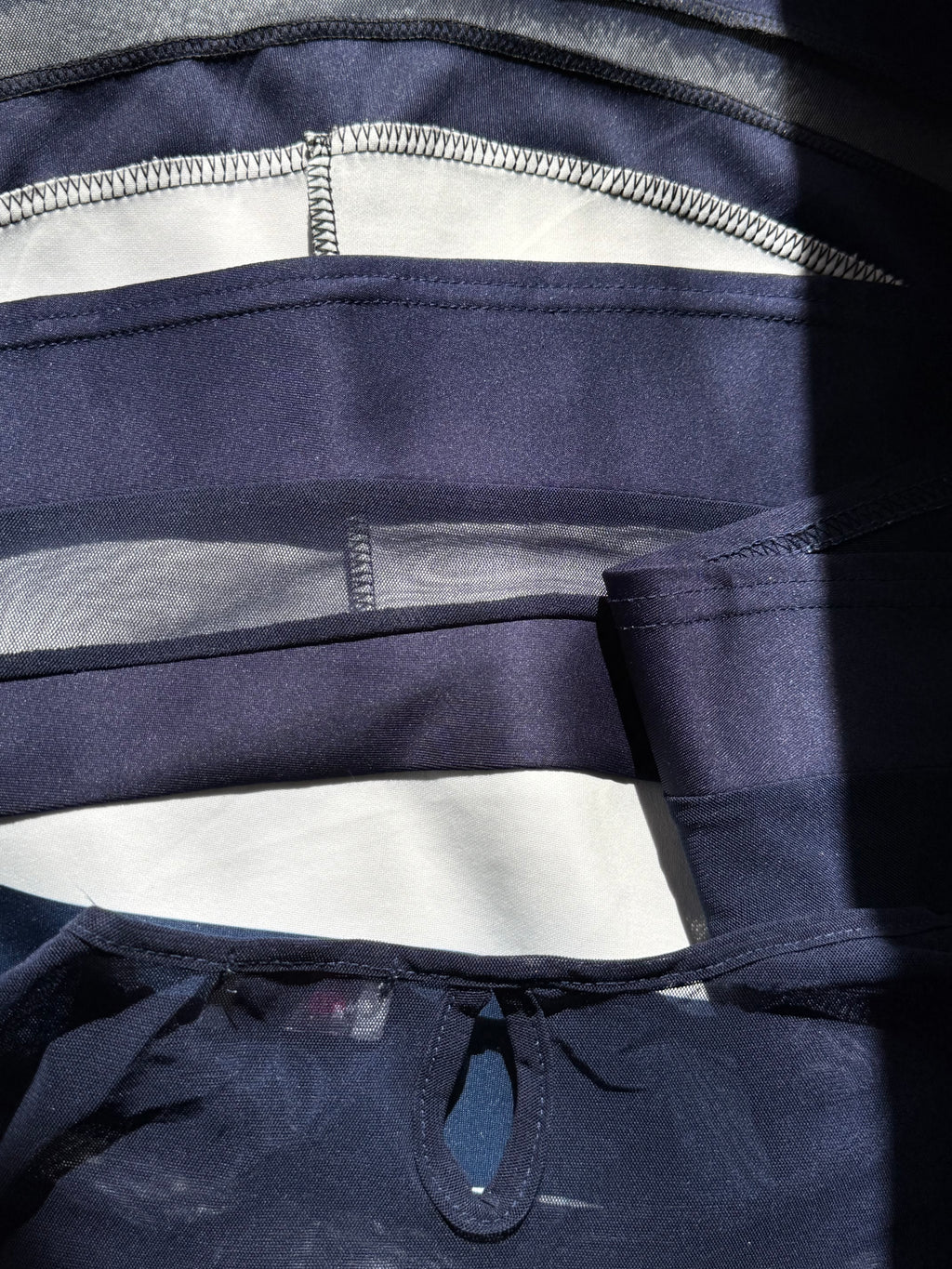 'WANT THAT TREND' Navy & White Stripe Skater Dress (15 AED) - Preloved