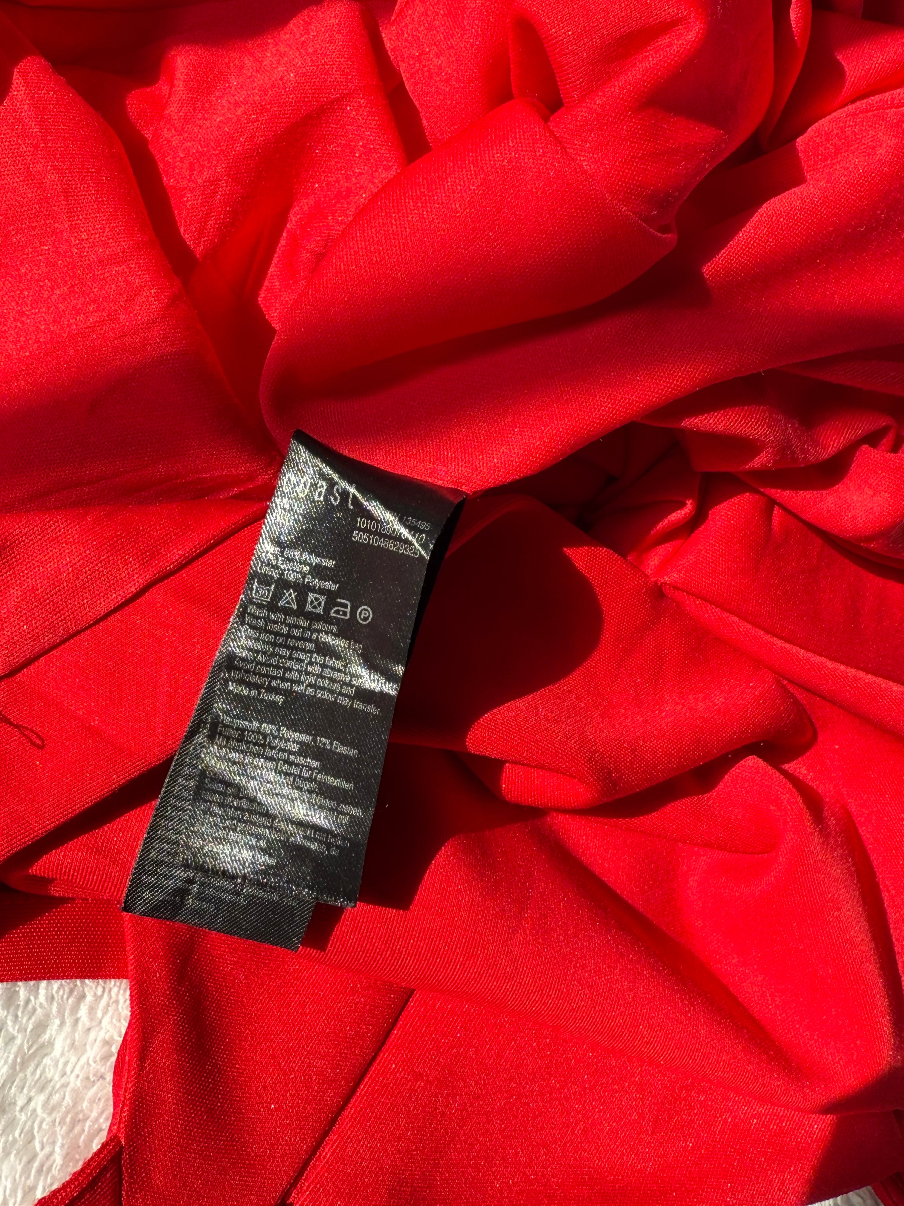 Stunning Preloved COAST Red Bodycon Dress - UK 10 for 25 AED!