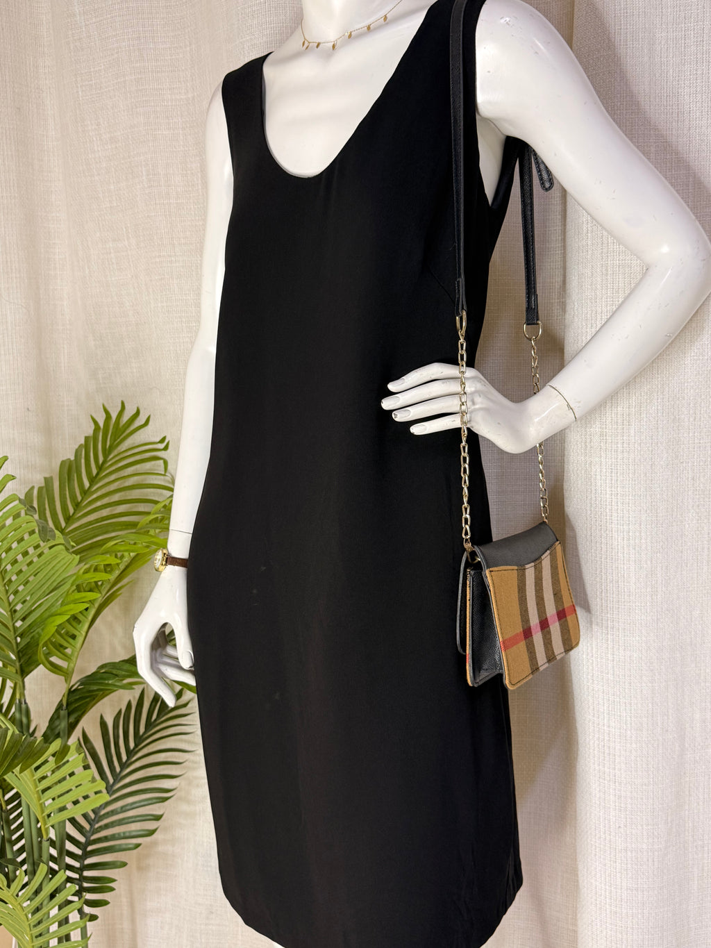 EQUIPMENT Vintage Sleeveless Black Shift Dress - Classic LBD (Size AU 14 / Medium-Large)