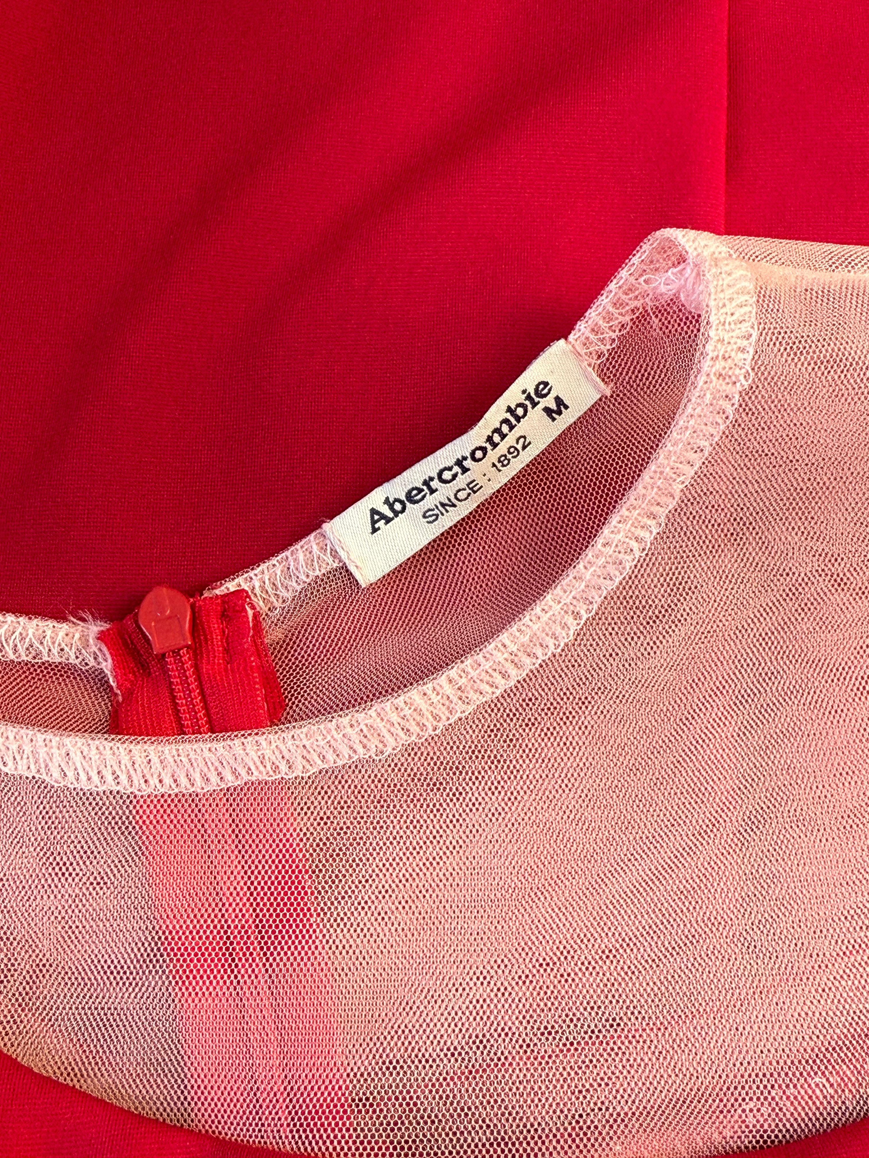 Abercrombie Ruffle Slit Midi Dress | MEDIUM