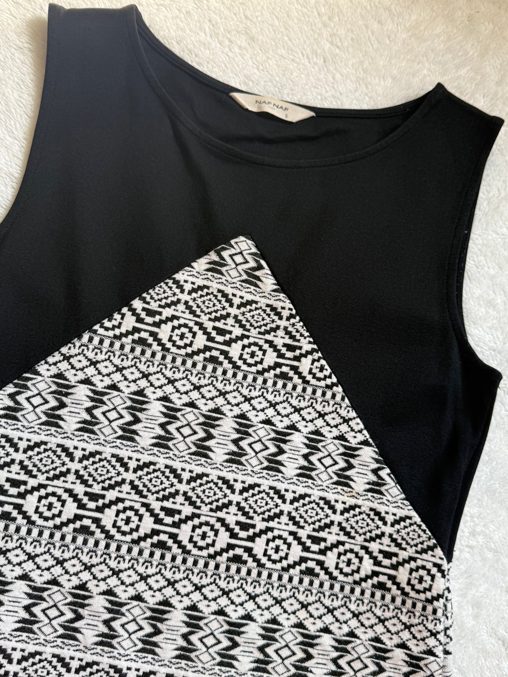 🇫🇷 Parisian Chic: NAF NAF Printed Dress (Size S)