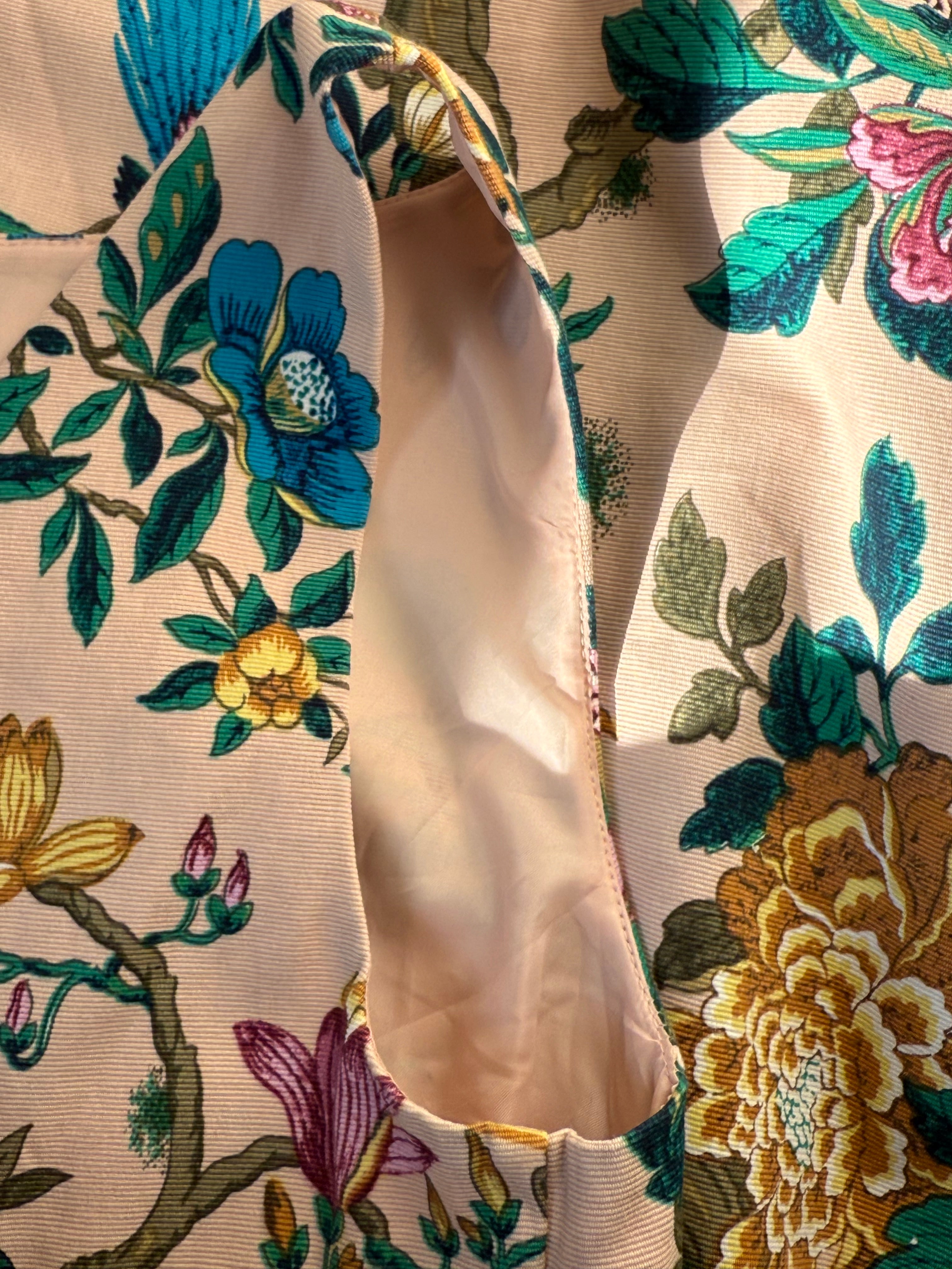 V&A by Oasis Chinoiserie Bird Print Midi Dress | UK 10