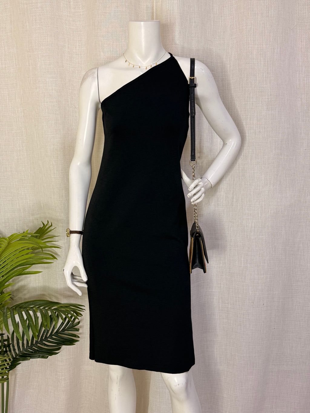 Zara Cowl Neck Asymmetric One-Shoulder Midi Dress – Size S / UK 8 | NWT