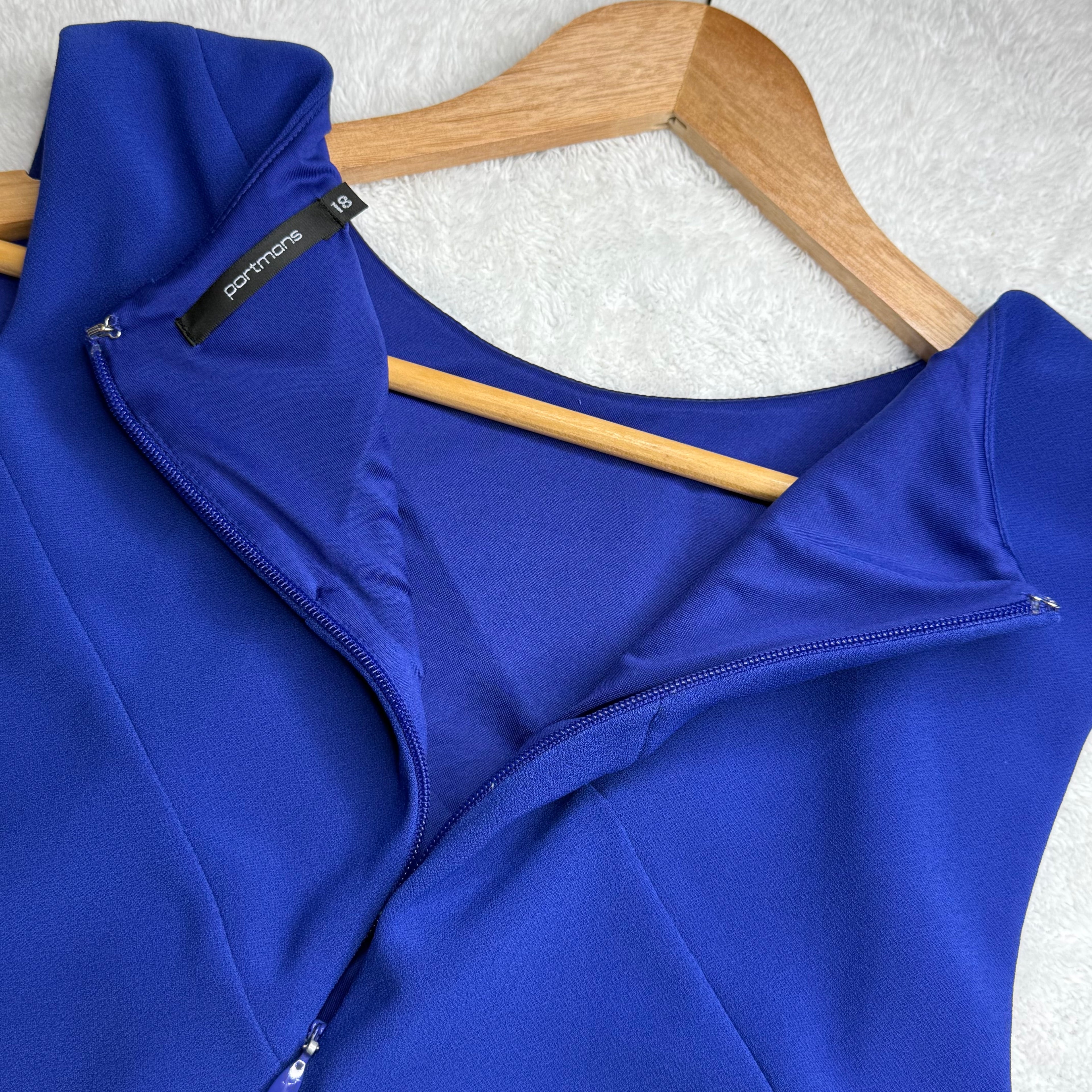 Portmans Royal Blue Textured Dress