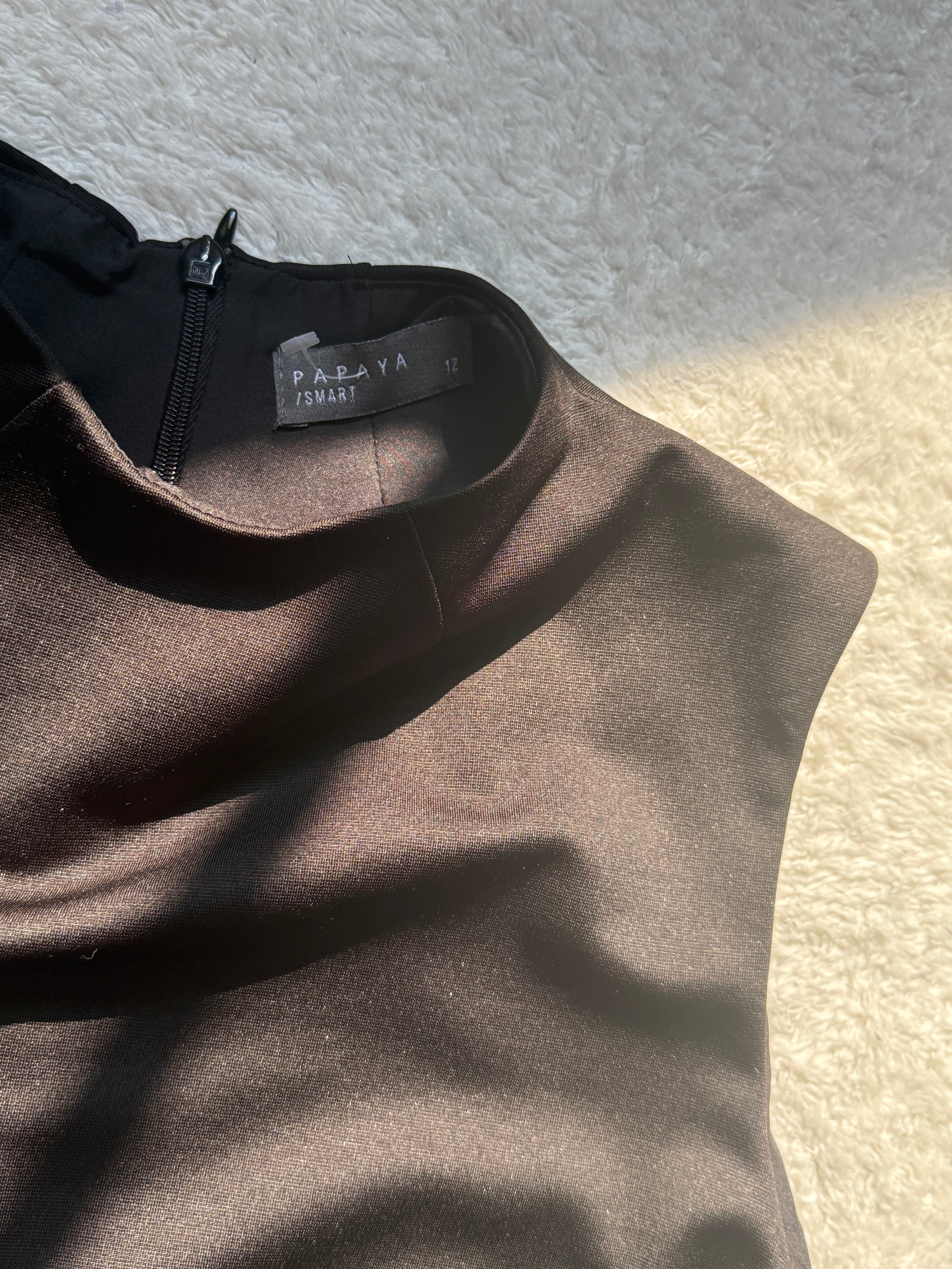 ✨ Smart Chic: PAPAYA Preloved Black Workwear Dress