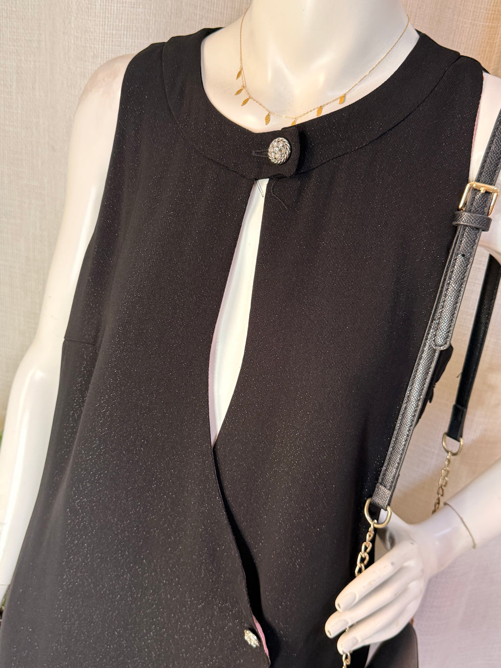 Jotelle Black Sleeveless Long Dress – Size 2XL | Elegant Modest Occasion Dress