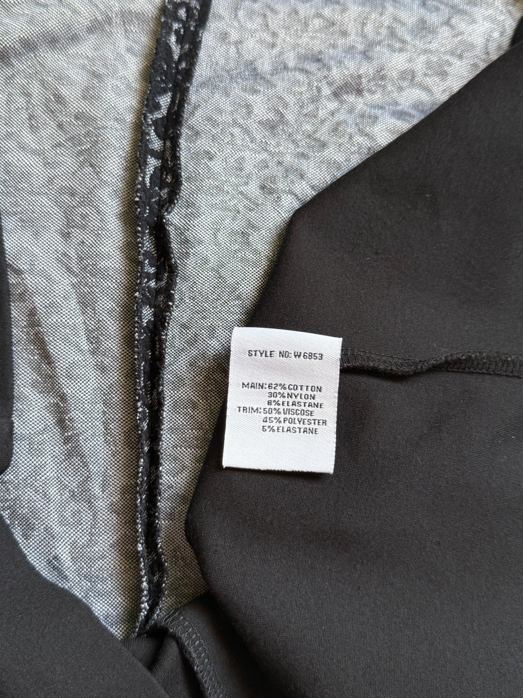 Ripe Maternity Black Zip-Front Dress | Size XL