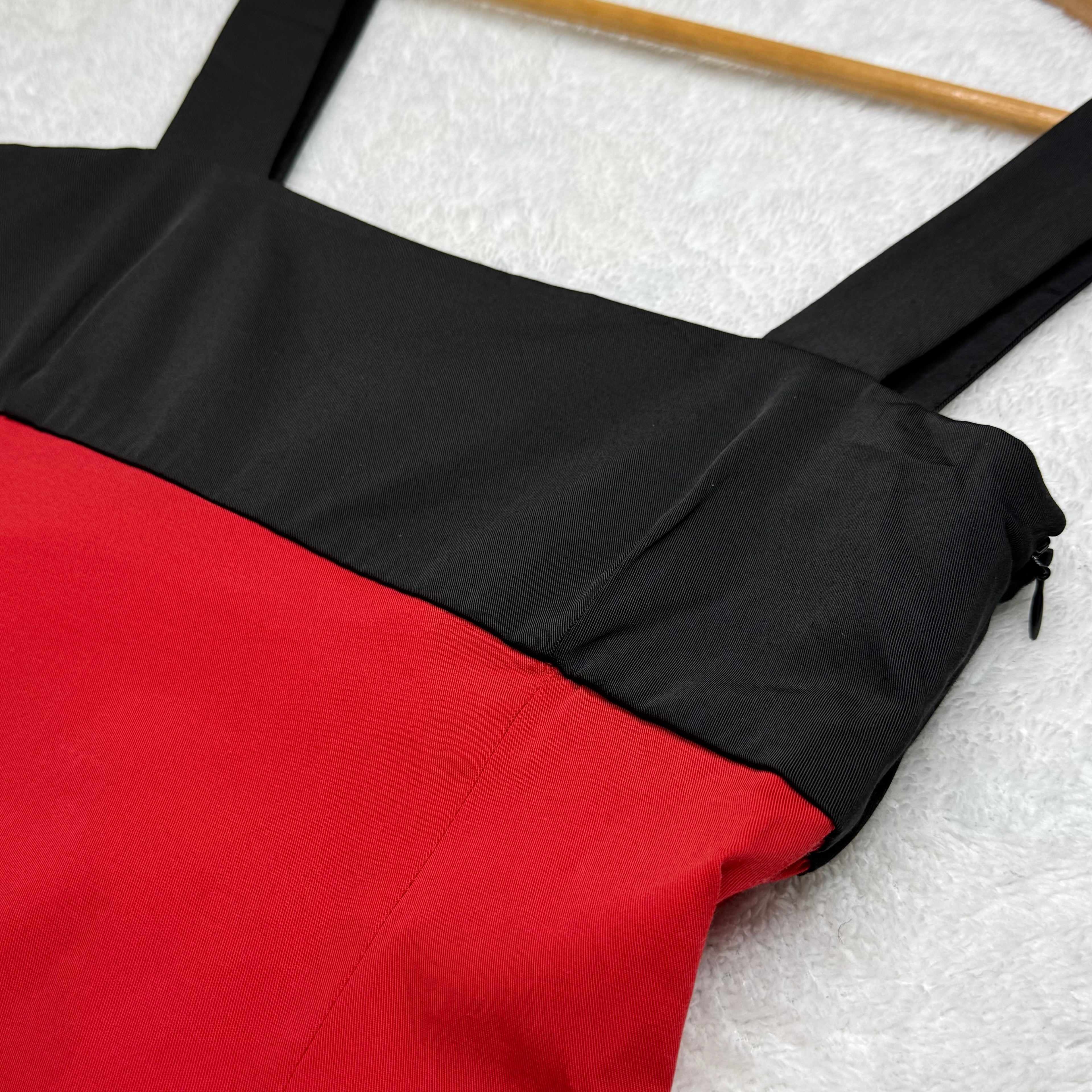 Zara Basic Color-Block Midi Dress