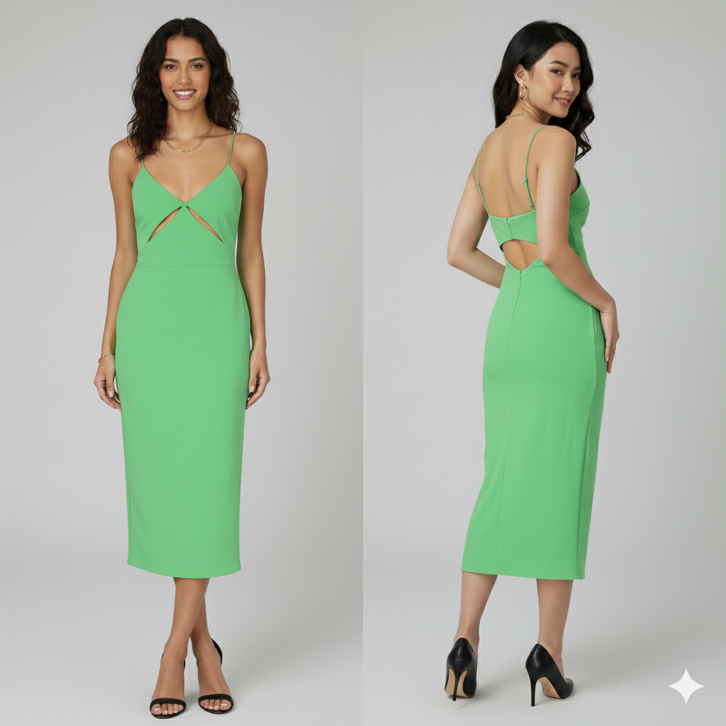 Bec + Bridge Cutout Midi Dress | UK 10