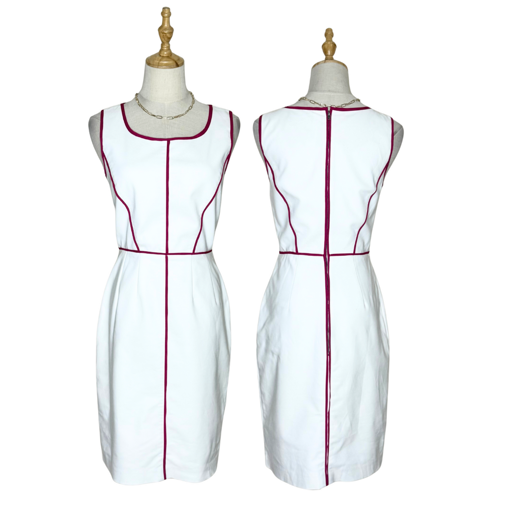 Target Limited Edition White Dress with Pink Contrast Piping (Small)