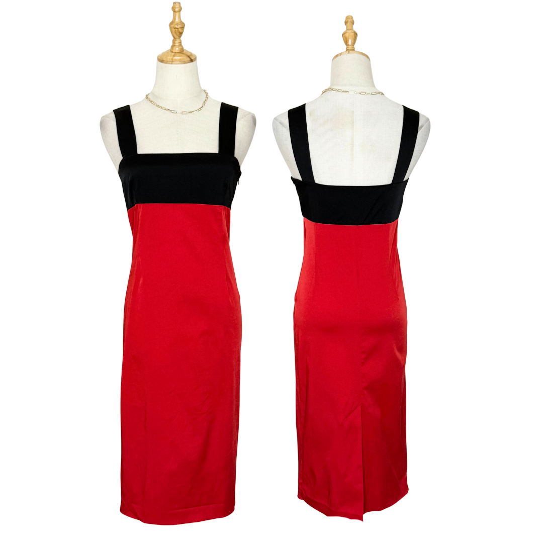 Zara Basic Color-Block Midi Dress (UK S / US S)