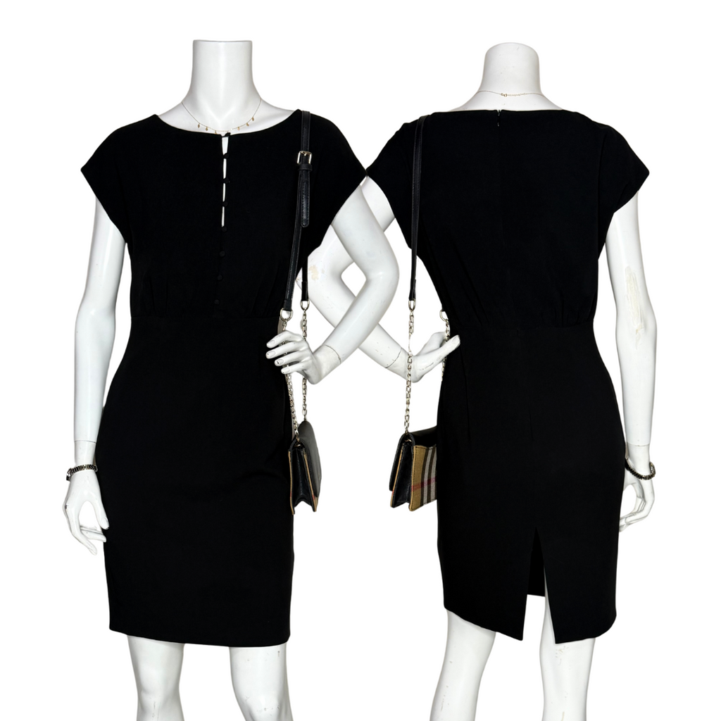 French Connection Black Mini Dress (UK 8 / S)