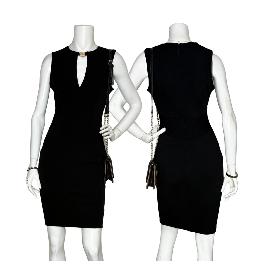 Kardashian Kollection Black Bodycon Dress (UK 12 / L)