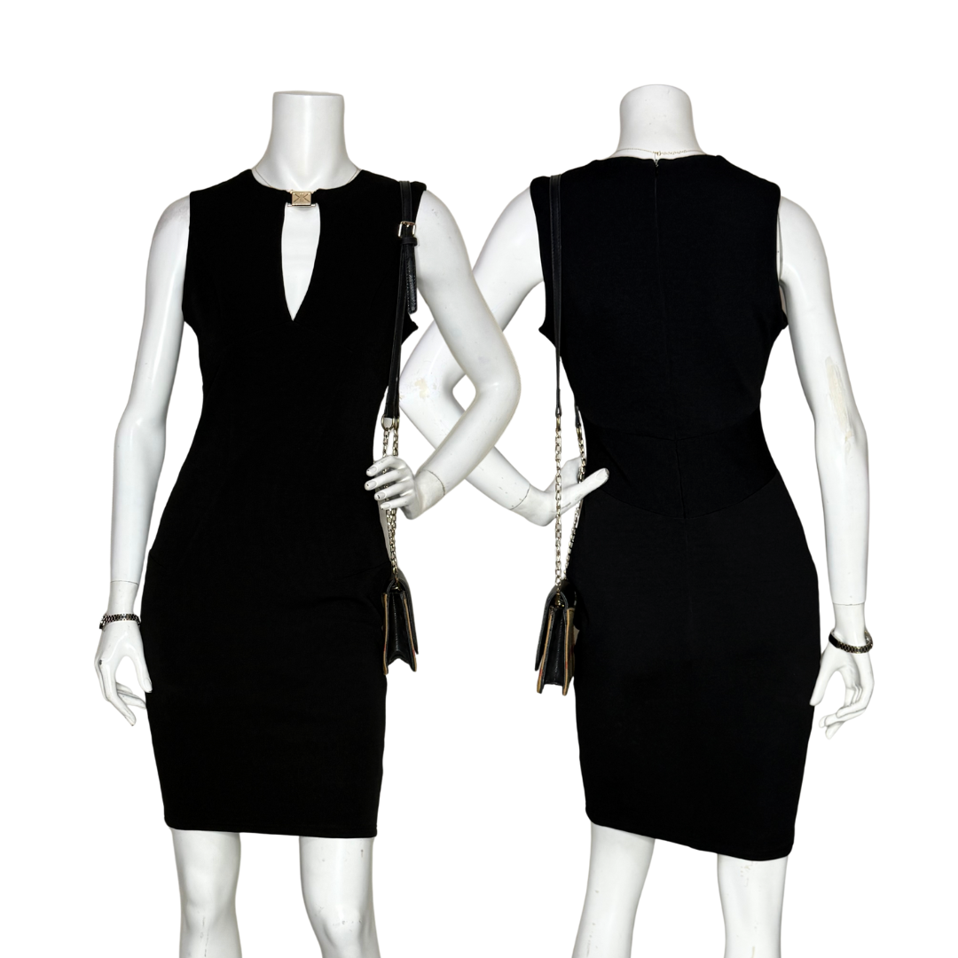 Kardashian Kollection Black Bodycon Dress (UK 12 / L)