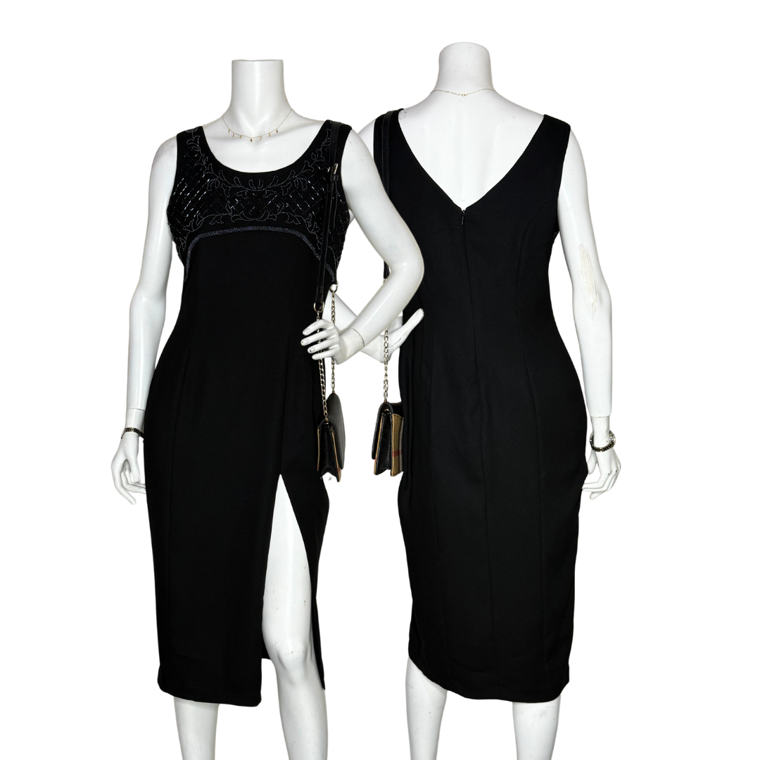 George Black Embellished Dress (UK 12 / L)