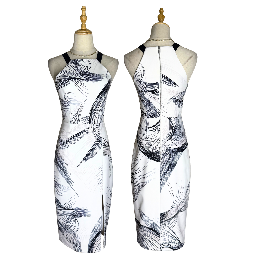 RODEO SHOW Halterneck Print Dress (XS)