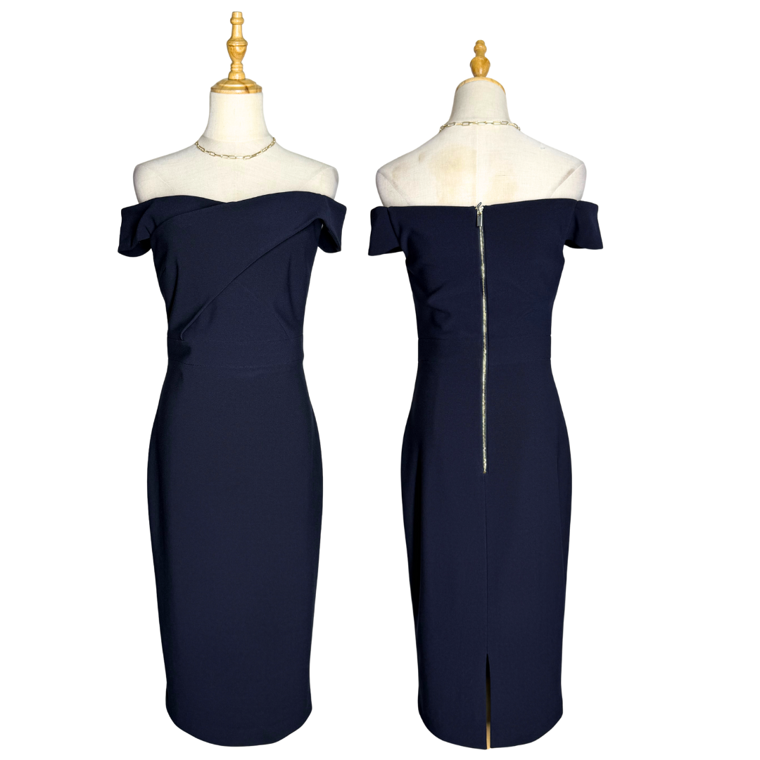 Portmans Off-the-Shoulder Sheath Dress (10 / Medium)