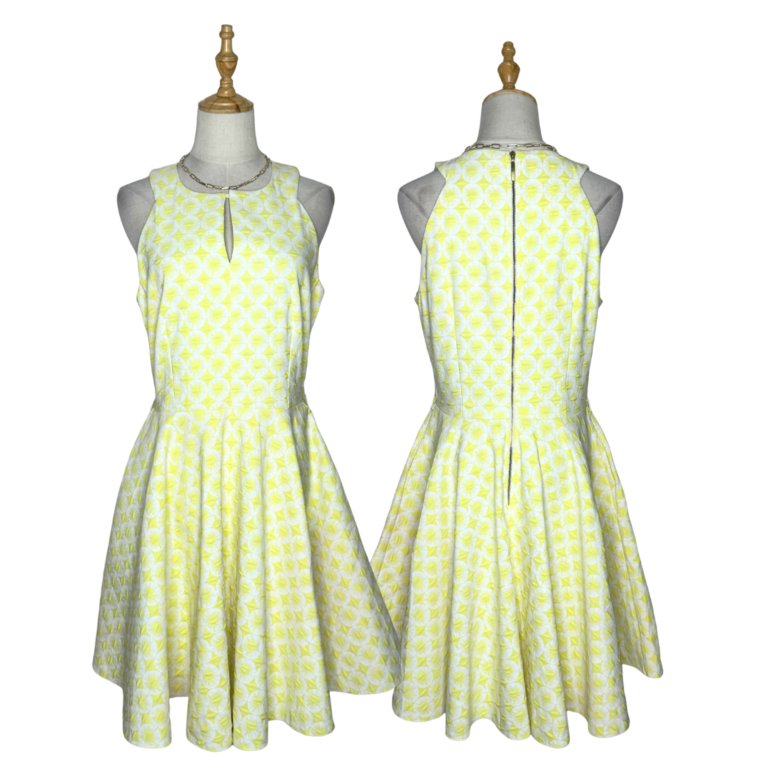 CLOSET London Yellow A-Line Dress (UK 16 / US 12)