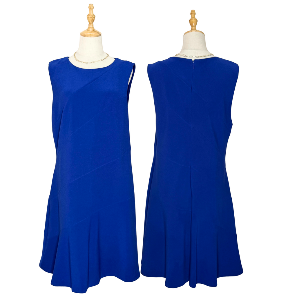Portmans Royal Blue Textured Dress (UK 18 / 3XL)
